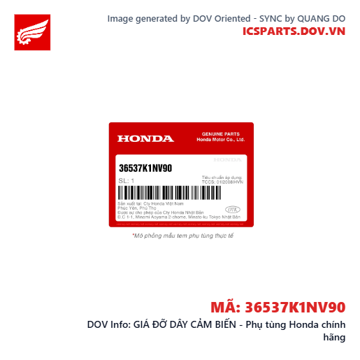 GIÁ ĐỠ DÂY CẢM BIẾN - Phụ tùng Honda chính hãng