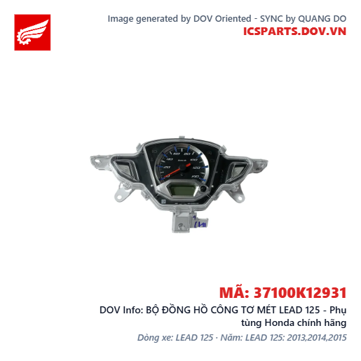 BỘ ĐỒNG HỒ CÔNG TƠ MÉT LEAD 125 - Phụ tùng Honda chính hãng