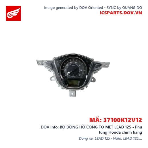 BỘ ĐỒNG HỒ CÔNG TƠ MÉT LEAD 125 - Phụ tùng Honda chính hãng