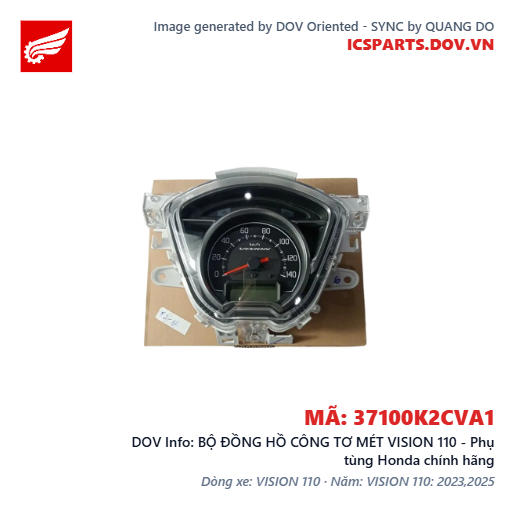 BỘ ĐỒNG HỒ CÔNG TƠ MÉT VISION 110 - Phụ tùng Honda chính hãng