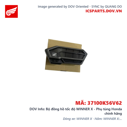 Bộ đồng hồ tốc độ WINNER X - Phụ tùng Honda chính hãng