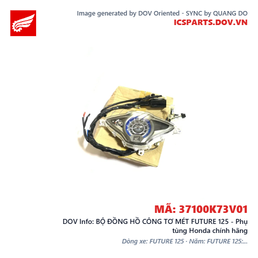 BỘ ĐỒNG HỒ CÔNG TƠ MÉT FUTURE 125 - Phụ tùng Honda chính hãng