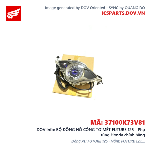 BỘ ĐỒNG HỒ CÔNG TƠ MÉT FUTURE 125 - Phụ tùng Honda chính hãng