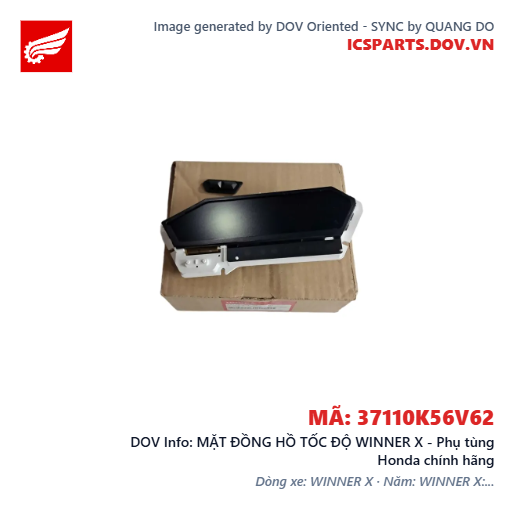 MẶT ĐỒNG HỒ TỐC ĐỘ WINNER X - Phụ tùng Honda chính hãng