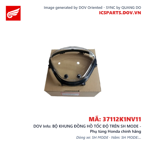 BỘ KHUNG ĐỒNG HỒ TỐC ĐỘ TRÊN SH MODE - Phụ tùng Honda chính hãng