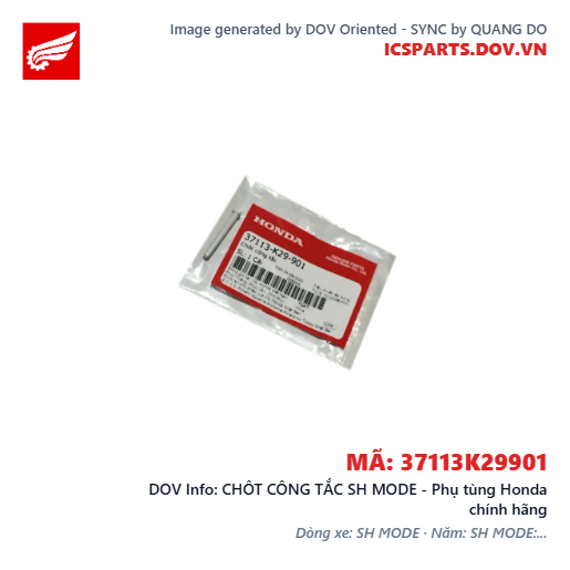CHÔT CÔNG TẮC SH MODE - Phụ tùng Honda chính hãng