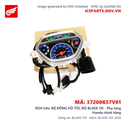 BỘ ĐỒNG HỒ TỐC ĐỘ BLADE 110 - Phụ tùng Honda chính hãng