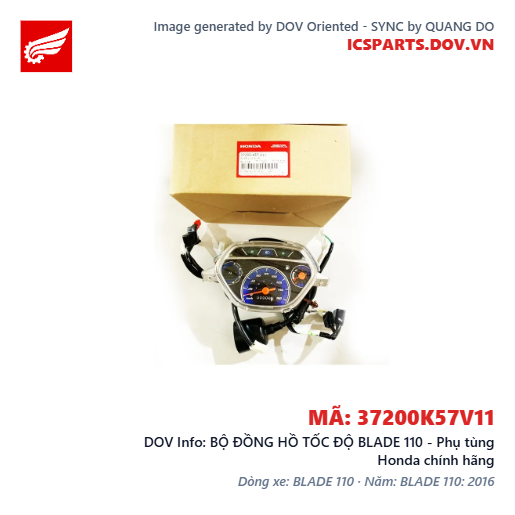 BỘ ĐỒNG HỒ TỐC ĐỘ BLADE 110 - Phụ tùng Honda chính hãng
