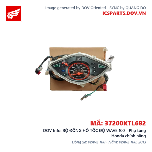 BỘ ĐỒNG HỒ TỐC ĐỘ WAVE 100 - Phụ tùng Honda chính hãng