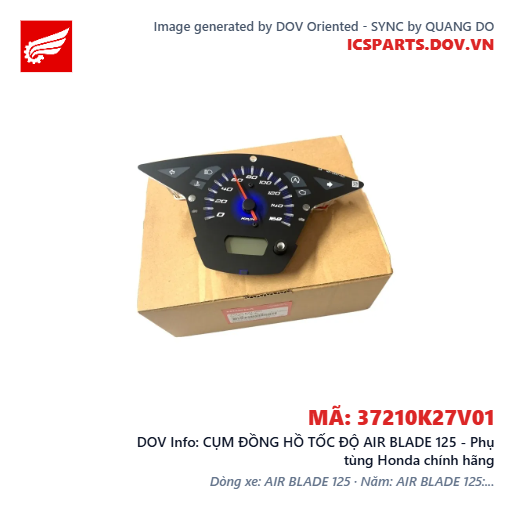 CỤM ĐỒNG HỒ TỐC ĐỘ AIR BLADE 125 - Phụ tùng Honda chính hãng