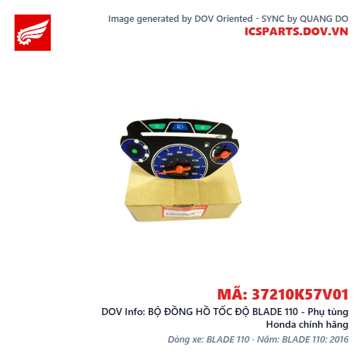 BỘ ĐỒNG HỒ TỐC ĐỘ BLADE 110 - Phụ tùng Honda chính hãng