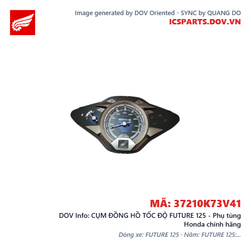 CỤM ĐỒNG HỒ TỐC ĐỘ FUTURE 125 - Phụ tùng Honda chính hãng