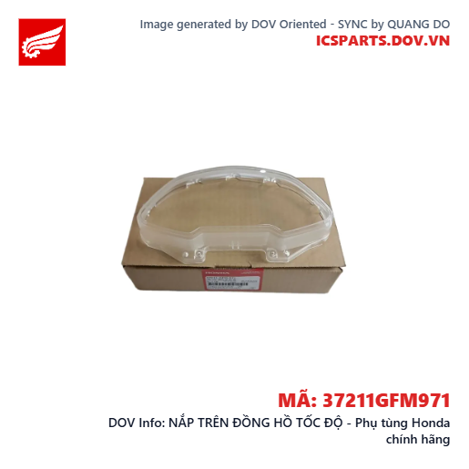 NẮP TRÊN ĐỒNG HỒ TỐC ĐỘ - Phụ tùng Honda chính hãng