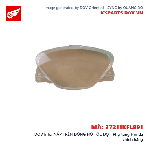 NẮP TRÊN ĐỒNG HỒ TỐC ĐỘ - Phụ tùng Honda chính hãng