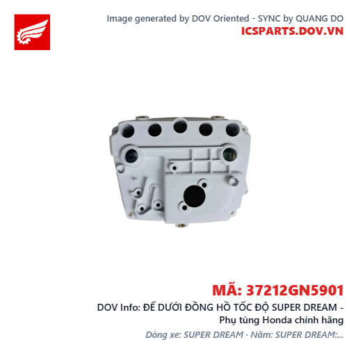 ĐẾ DƯỚI ĐỒNG HỒ TỐC ĐỘ SUPER DREAM - Phụ tùng Honda chính hãng