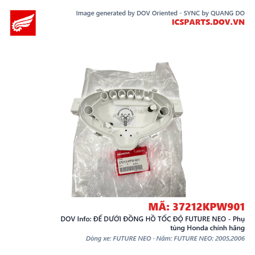 ĐẾ DƯỚI ĐỒNG HỒ TỐC ĐỘ FUTURE NEO - Phụ tùng Honda chính hãng
