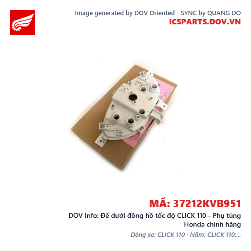Đế dưới đồng hồ tốc độ CLICK 110 - Phụ tùng Honda chính hãng