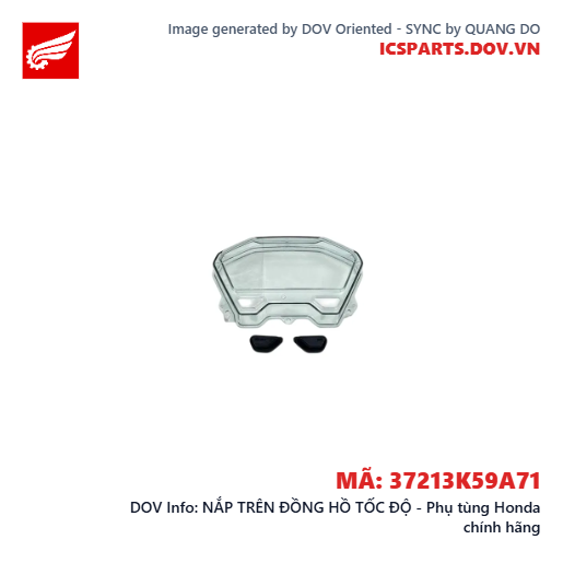 NẮP TRÊN ĐỒNG HỒ TỐC ĐỘ - Phụ tùng Honda chính hãng