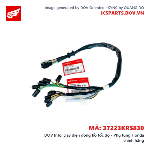 Dây điện đồng hồ tốc độ - Phụ tùng Honda chính hãng