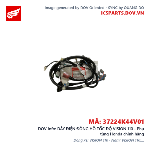 DÂY ĐIỆN ĐỒNG HỒ TỐC ĐỘ VISION 110 - Phụ tùng Honda chính hãng