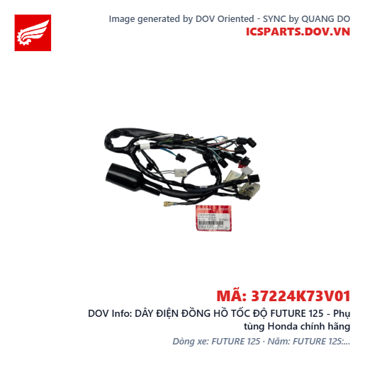DÂY ĐIỆN ĐỒNG HỒ TỐC ĐỘ FUTURE 125 - Phụ tùng Honda chính hãng