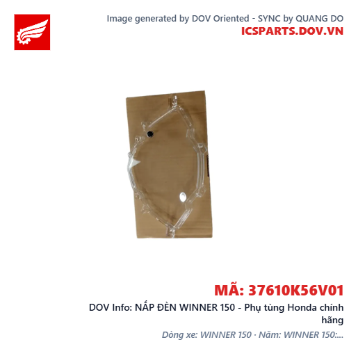 NẮP ĐÈN WINNER 150 - Phụ tùng Honda chính hãng