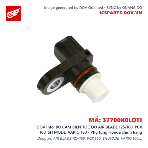 BỘ CẢM BIẾN TỐC ĐỘ AIR BLADE 125/160, PCX 160, SH MODE, VARIO 160 - Phụ tùng Honda chính hãng