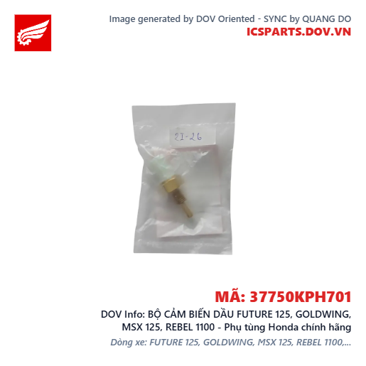 BỘ CẢM BIẾN DẦU FUTURE 125, GOLDWING, MSX 125, REBEL 1100 - Phụ tùng Honda chính hãng
