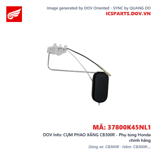 CỤM PHAO XĂNG CB300R - Phụ tùng Honda chính hãng