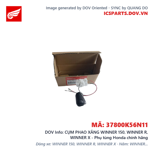 CỤM PHAO XĂNG WINNER 150, WINNER R, WINNER X - Phụ tùng Honda chính hãng