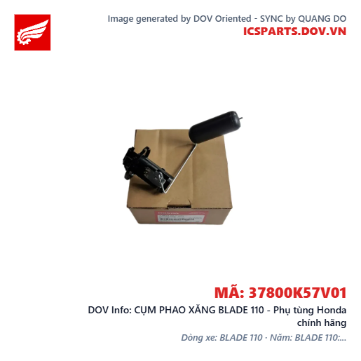 CỤM PHAO XĂNG BLADE 110 - Phụ tùng Honda chính hãng