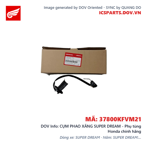 CỤM PHAO XĂNG SUPER DREAM - Phụ tùng Honda chính hãng