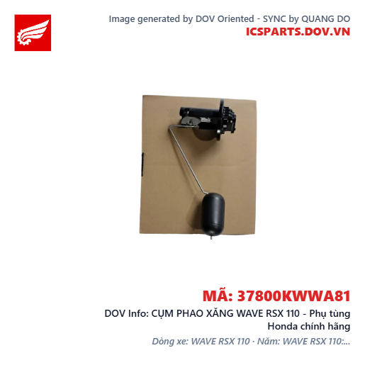 CỤM PHAO XĂNG WAVE RSX 110 - Phụ tùng Honda chính hãng