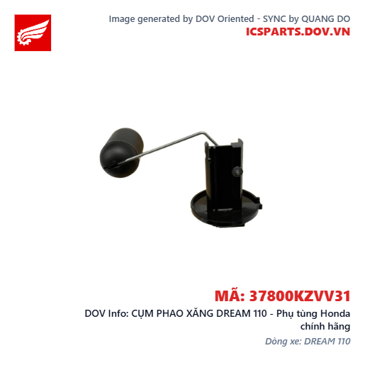 CỤM PHAO XĂNG DREAM 110 - Phụ tùng Honda chính hãng