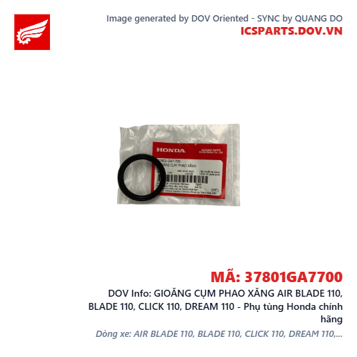 GIOĂNG CỤM PHAO XĂNG AIR BLADE 110, BLADE 110, CLICK 110, DREAM 110 - Phụ tùng Honda chính hãng