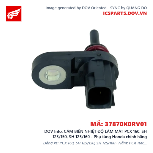 CẢM BIẾN NHIỆT ĐỘ LÀM MÁT PCX 160, SH 125/150, SH 125/160 - Phụ tùng Honda chính hãng