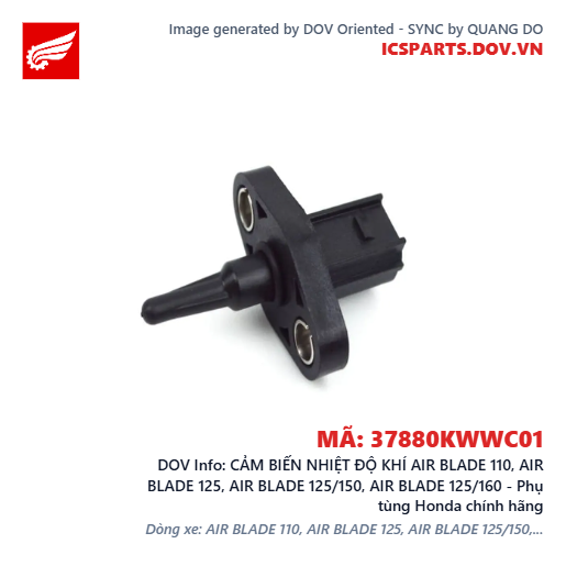 CẢM BIẾN NHIỆT ĐỘ KHÍ AIR BLADE 110, AIR BLADE 125, AIR BLADE 125/150, AIR BLADE 125/160 - Phụ tùng Honda chính hãng