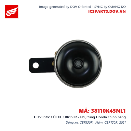 CÒI XE CBR150R - Phụ tùng Honda chính hãng