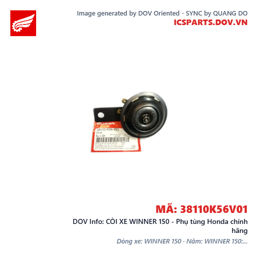 CÒI XE WINNER 150 - Phụ tùng Honda chính hãng