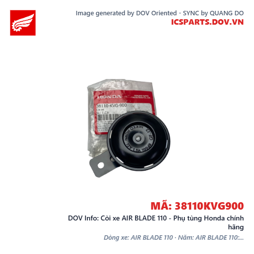 Còi xe AIR BLADE 110 - Phụ tùng Honda chính hãng