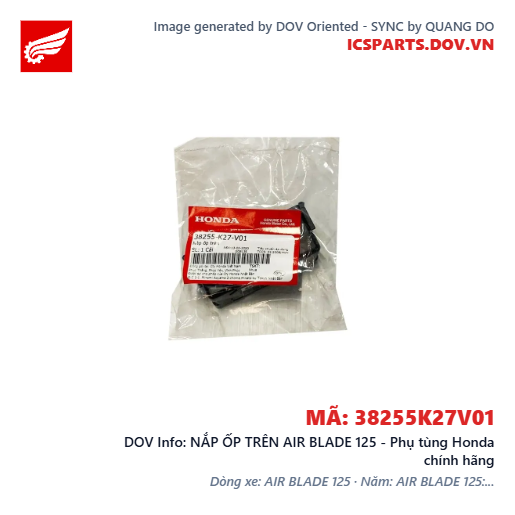 NẮP ỐP TRÊN AIR BLADE 125 - Phụ tùng Honda chính hãng