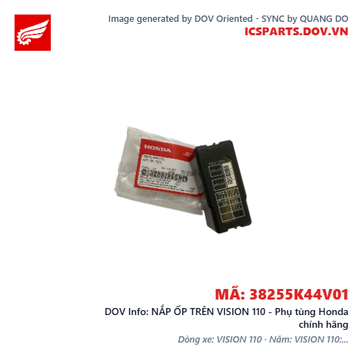NẮP ỐP TRÊN VISION 110 - Phụ tùng Honda chính hãng