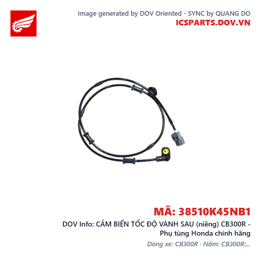 CẢM BIẾN TỐC ĐỘ VÀNH SAU (niềng) CB300R - Phụ tùng Honda chính hãng