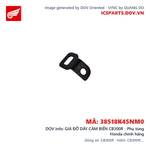 GIÁ ĐỠ DÂY CẢM BIẾN CB300R - Phụ tùng Honda chính hãng