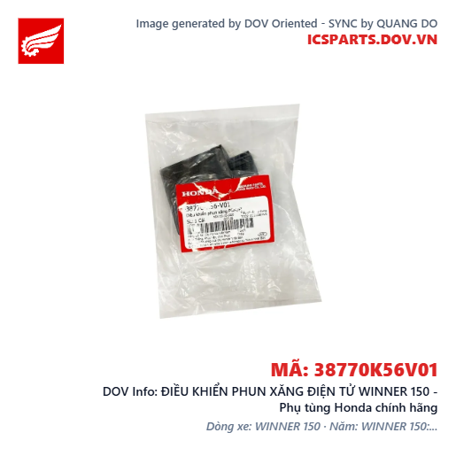 ĐIỀU KHIỂN PHUN XĂNG ĐIỆN TỬ WINNER 150 - Phụ tùng Honda chính hãng