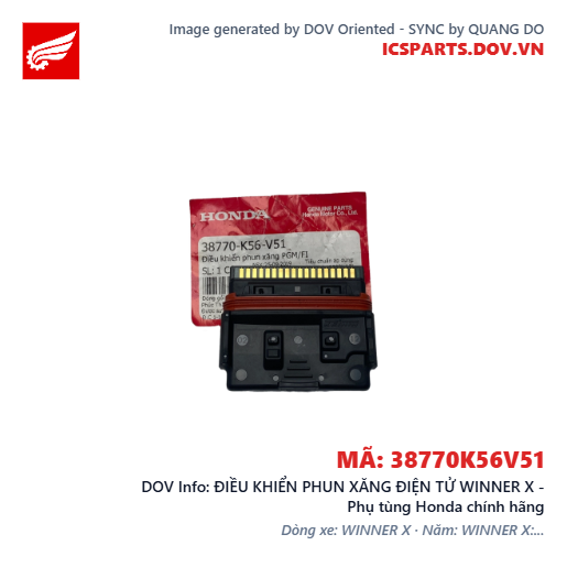 ĐIỀU KHIỂN PHUN XĂNG ĐIỆN TỬ WINNER X - Phụ tùng Honda chính hãng