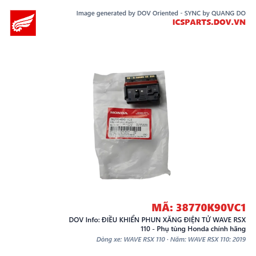 ĐIỀU KHIỂN PHUN XĂNG ĐIỆN TỬ WAVE RSX 110 - Phụ tùng Honda chính hãng