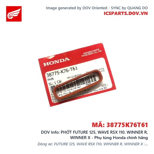 PHỚT FUTURE 125, WAVE RSX 110, WINNER R, WINNER X - Phụ tùng Honda chính hãng