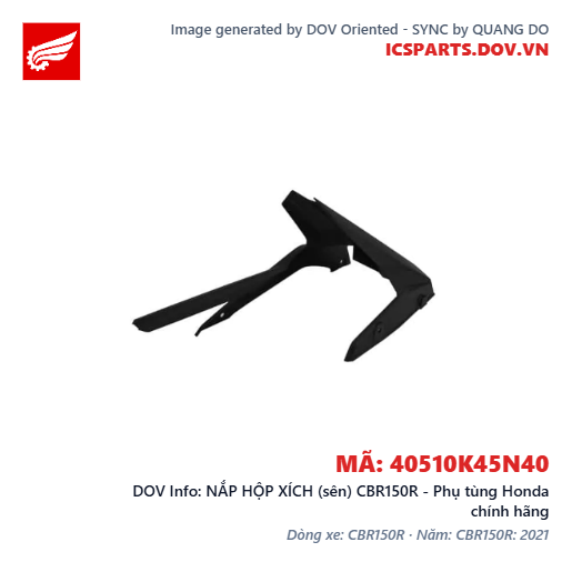 NẮP HỘP XÍCH (sên) CBR150R - Phụ tùng Honda chính hãng