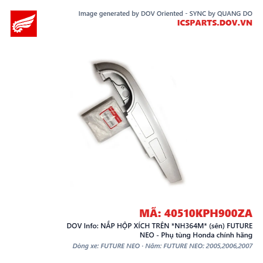 NẮP HỘP XÍCH TRÊN *NH364M* (sên) FUTURE NEO - Phụ tùng Honda chính hãng